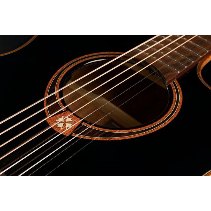 Guitarra Acústica Lag Auditorium A/E Cutaway - Edición Limitada Bisel - Negra 7 Guitarra Acústica Lag Auditorium A/E Cutaway - Edición Limitada Bisel - Negra 7