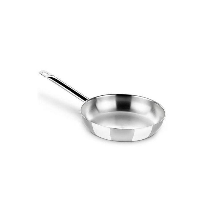 Sartén Wok BRA A121612 Ø 24 cm Plateado Acero Inoxidable