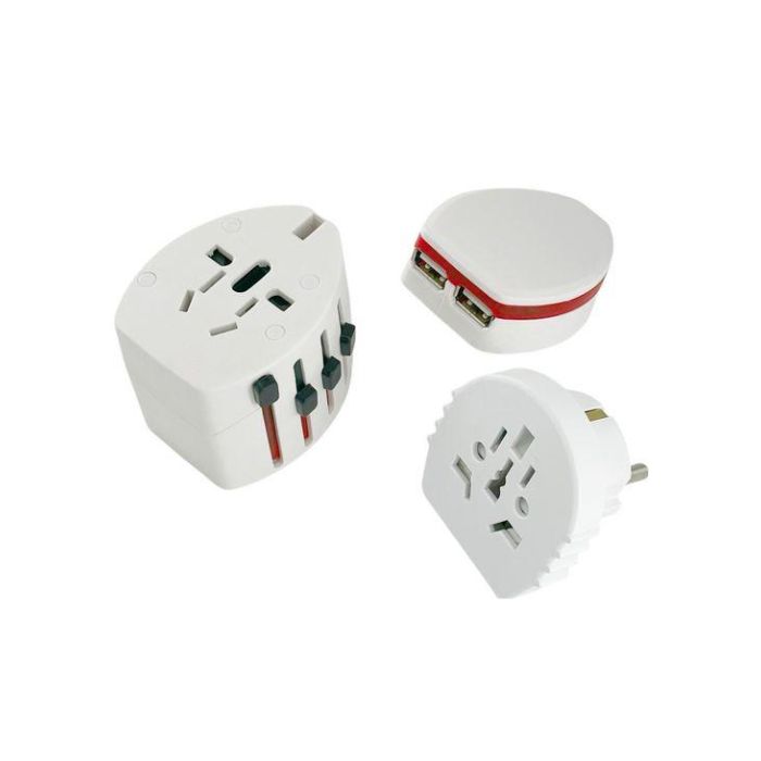 MicroConnect World Adapter Dual USB, 2- and 3-Pole 0 MicroConnect World Adapter Dual USB, 2- and 3-Pole 0