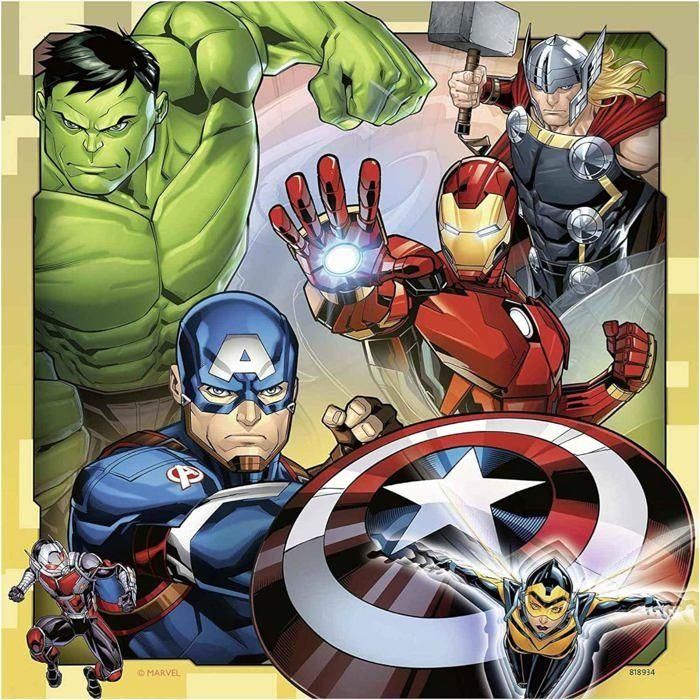 RAVENSBURGER Puzzle 3x49 p - Los poderosos Vengadores 2 RAVENSBURGER Puzzle 3x49 p - Los poderosos Vengadores 2