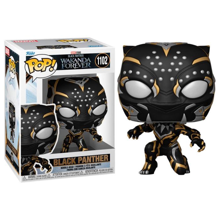 Funko 1102 Pop! Figura de Vinilo Coleccionable Marvel Black Panther Wakanda Forever - Edición Original de 9.5cm 1 Funko 1102 Pop! Figura de Vinilo Coleccionable Marvel Black Panther Wakanda Forever - Edición Original de 9.5cm 1