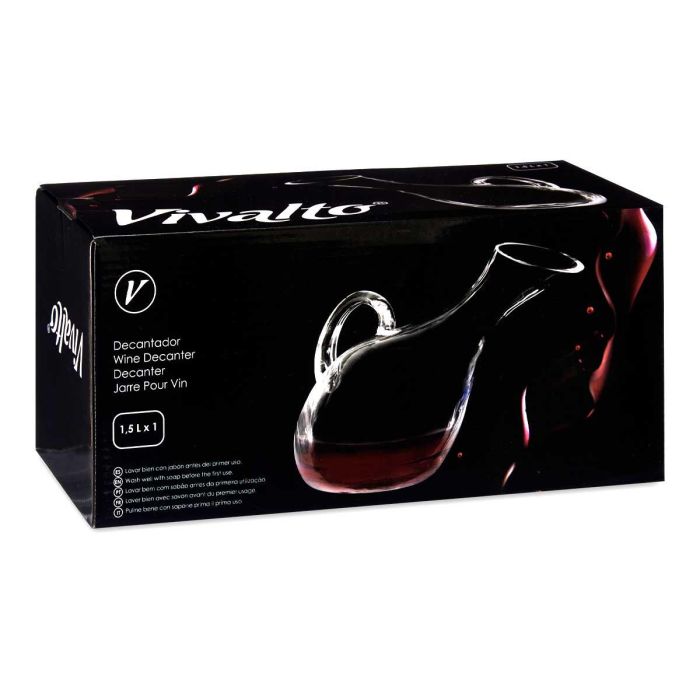 Decantador Inclinado 1,5L Vivalto 15x22x28cm (6 Unidades) 2 Decantador Inclinado 1,5L Vivalto 15x22x28cm (6 Unidades) 2