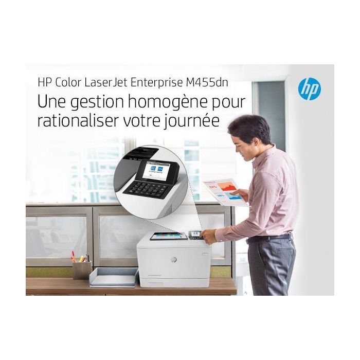 HP Impresora Láser Color LaserJet Enterprise M455DN Doble Cara Automática Duplex 3PZ95A Blanca 7