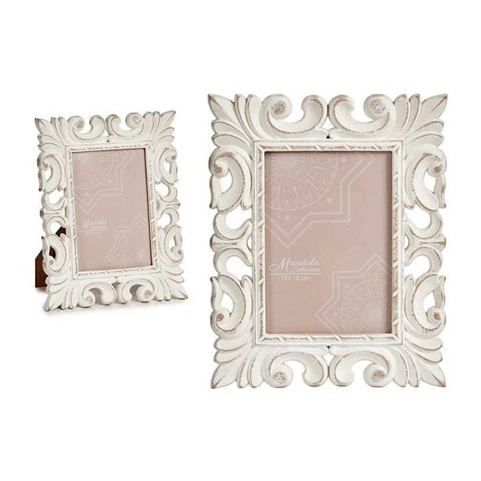 Portafoto Calado Madera Blanco 13x18 cm - Giftdecor (12 Unidades) Portafoto Calado Madera Blanco 13x18 cm - Giftdecor (12 Unidades)