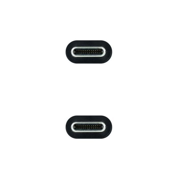 Cable USB 3.2 Tipo-C Nanocable 10.01.4301-L150-COMB/ USB Tipo-C Macho - USB Tipo-C Macho/ 1.5m/ Gris y Negro 2 Cable USB 3.2 Tipo-C Nanocable 10.01.4301-L150-COMB/ USB Tipo-C Macho - USB Tipo-C Macho/ 1.5m/ Gris y Negro 2