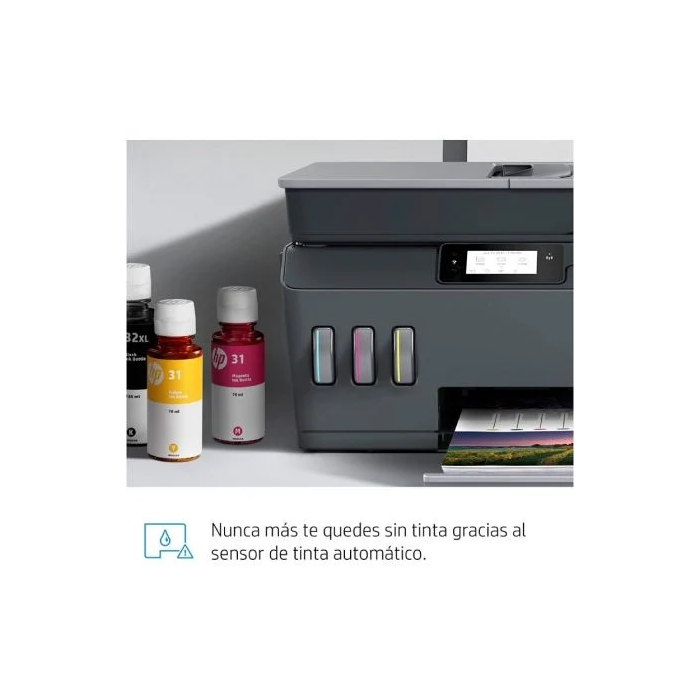 HP Smart Tank Plus 655 4in1 A4 WiFi Bluetooth ADF Impresora Fotocopiadora Escáner Inyección de Tinta Térmica Impresión a Color 4800 x 1200 DPI