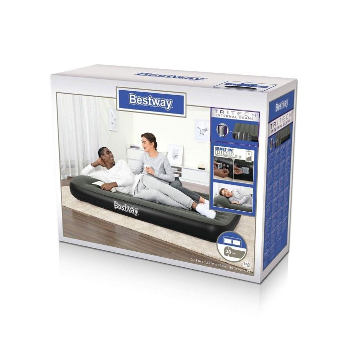Bestway Airbed Tritech™ Connect and Rest™ Cama Hinchable 3 en 1 - Individual, Elevada o King Size - 188x99x25 cm - Soporta 150 kg 63 Bestway Airbed Tritech™ Connect and Rest™ Cama Hinchable 3 en 1 - Individual, Elevada o King Size - 188x99x25 cm - Soporta 150 kg 63