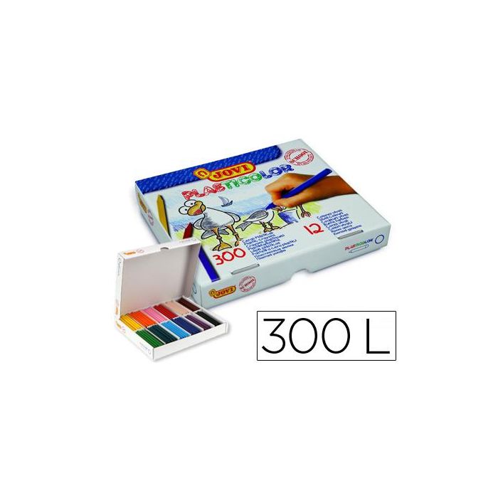 Jovi Ceras Plásticas Crayons Student Colores Surtidos Caja Economica 300 Ud