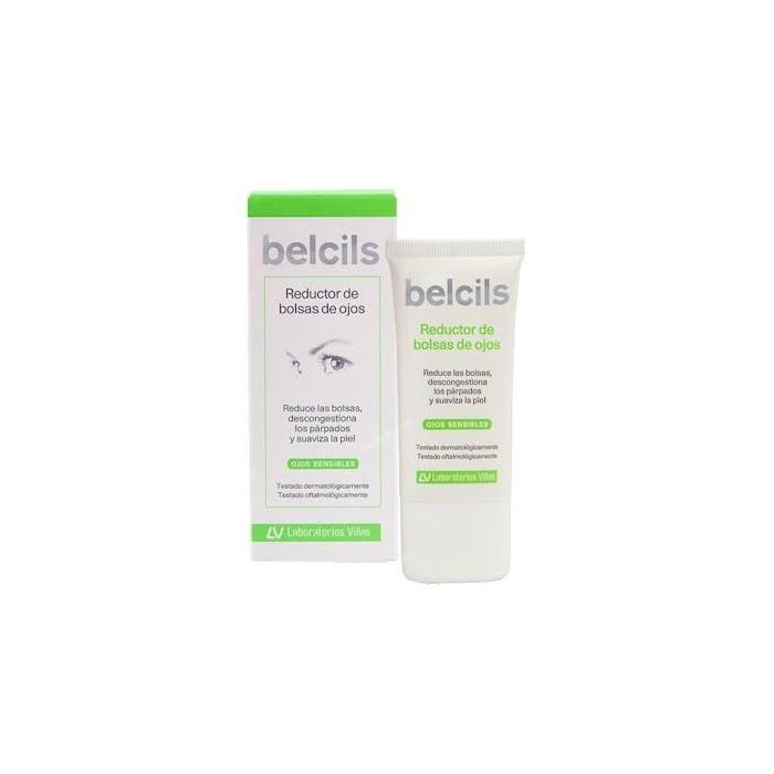 Belcils Reductor de Bolsas y Ojeras para Contorno de Ojos, Descongestionante, Anti-hinchazón y Suavizante Hipoalergénico 30 ml