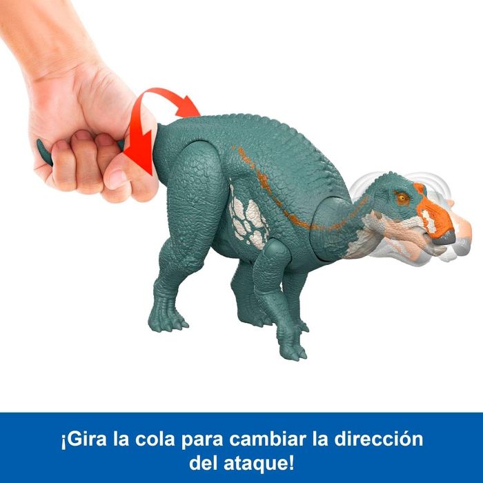 Mattel Jurassic World Dinosaurio Maiasaura Rugido Salvaje JGC82 con Ataque y Rugido 4