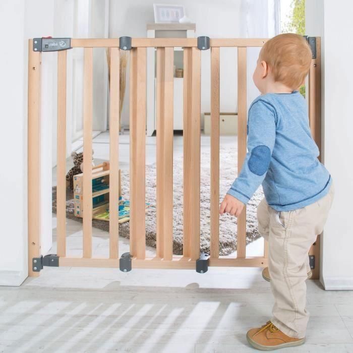 Barrera de seguridad para puerta para bebés Safety Up - ROBA - Ancho ajustable de 70 a 118,5 cm 2