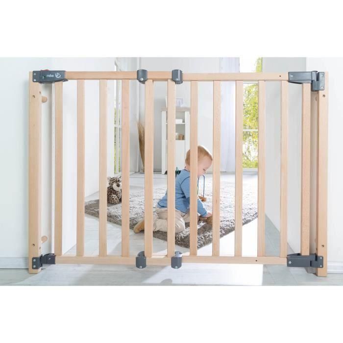 Barrera de seguridad para puerta para bebés Safety Up - ROBA - Ancho ajustable de 70 a 118,5 cm 3