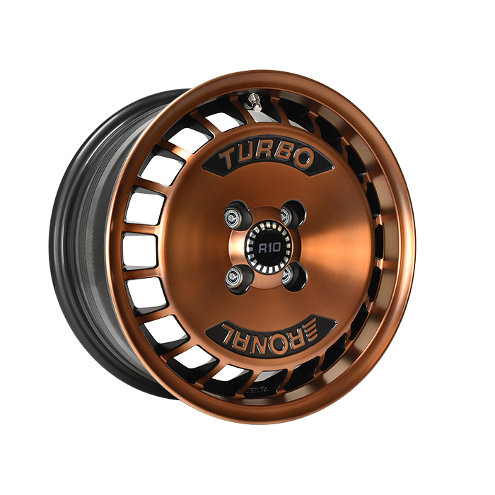 Ronal RON0120860005 Llanta R10 Turbo 7.0x15 ET37 4x100 Bronce Mate-Frente Diamantado