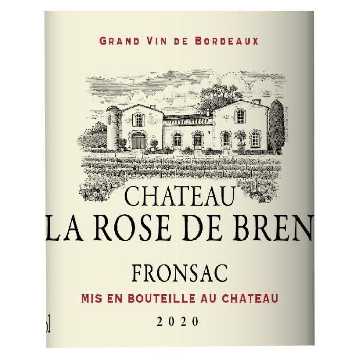 Château La Rose de Bren 2020 Fronsac - Vino tinto Burdeos 1