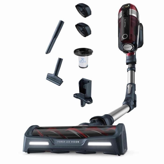 ROWENTA X-Force Flex 11.60 Aspirador escoba inalámbrico, Tubo flexible, Control digital, Autonomía de batería hasta 45 min, Ligero YY5426FE