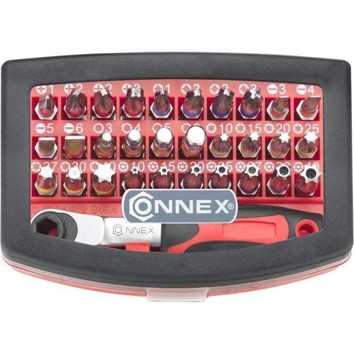 Juego de Brocas Connex + Trinquete 32 piezas 1 Juego de Brocas Connex + Trinquete 32 piezas 1
