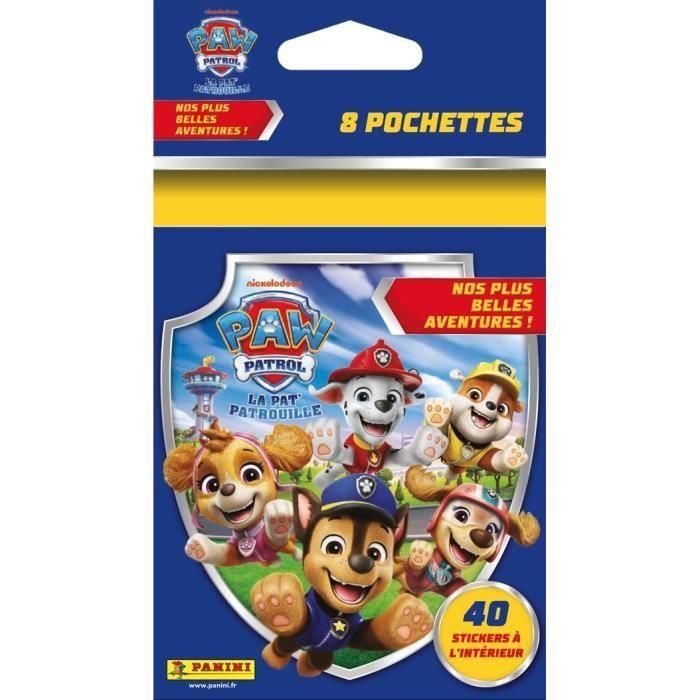 Panini PAW PATROL 11 Blister - NUESTRAS AVENTURAS MÁS BELLAS - 8 bolsillos - 40 pegatinas
