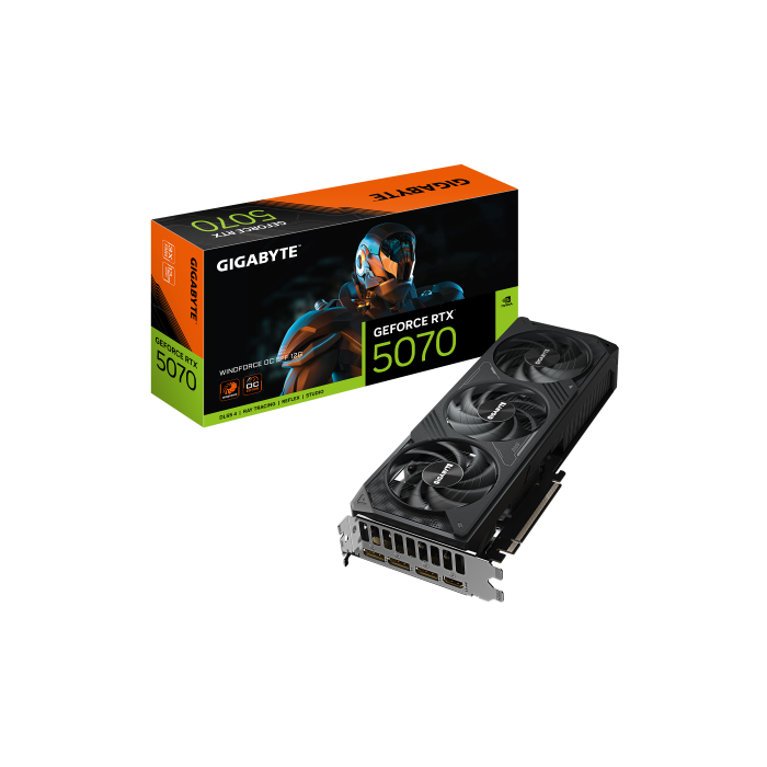 GIGABYTE GeForce RTX 5070 WINDFORCE OC SFF 12G GV-N5070WF3OC-12GD - 16GB GDDR7, PCI-E 5.0, NVIDIA DLSS 4, Overclocked, 3x DP 2.1a, HDMI 2.1b 0 GIGABYTE GeForce RTX 5070 WINDFORCE OC SFF 12G GV-N5070WF3OC-12GD - 16GB GDDR7, PCI-E 5.0, NVIDIA DLSS 4, Overclocked, 3x DP 2.1a, HDMI 2.1b 0