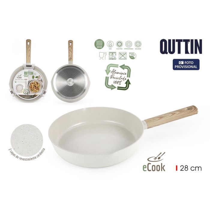 Sartén Ecook Quttin 28 cm (6 Unidades) Sartén Ecook Quttin 28 cm (6 Unidades)