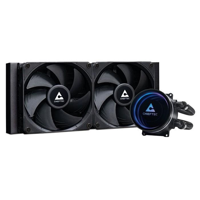 K Cooler Wasserkühlung Chieftec Iceberg 240 DARK multi Cooler | 1700| 1200| 1150| 1151| 1155| 1156| 1200| AM5/4/3+/2+/2