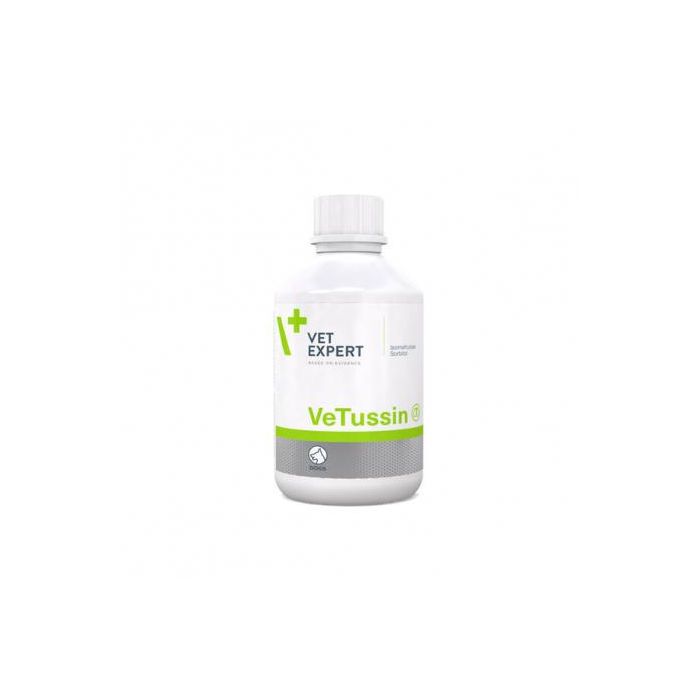 Vetussin Jarabe para Tos en Animales 100 mL con Melaza de Isomaltulosa, Sorbitol y Vitaminas A, C, E