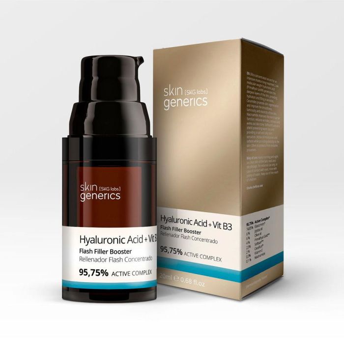 Skin Generics Serum Rellenador Flash Concentrado Ácido Hialurónico + Vit B3 20 ml 1