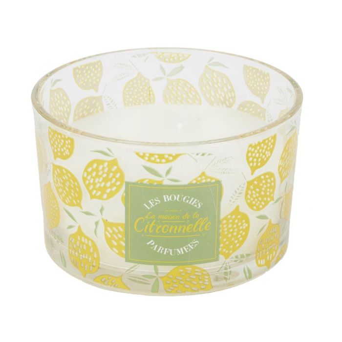 Home Deco Factory Vela Citronela 3 Mechas Antimoustique Recipiente Vidrio 370g Duración 28h 4