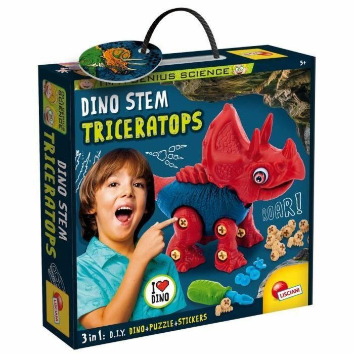 Lisciani Giochi 92420 I`ma Genius Juego Educativo STEM: Dinosaurio Triceratops para Niños