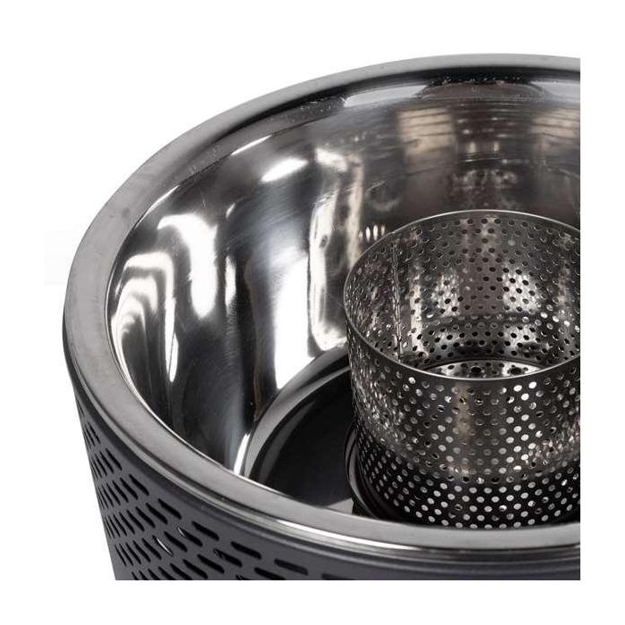 Barbacoa Portátil Aktive Redonda Sin humo Negro Acero Inoxidable Hierro 34 x 21,5 x 34 cm 5 Barbacoa Portátil Aktive Redonda Sin humo Negro Acero Inoxidable Hierro 34 x 21,5 x 34 cm 5