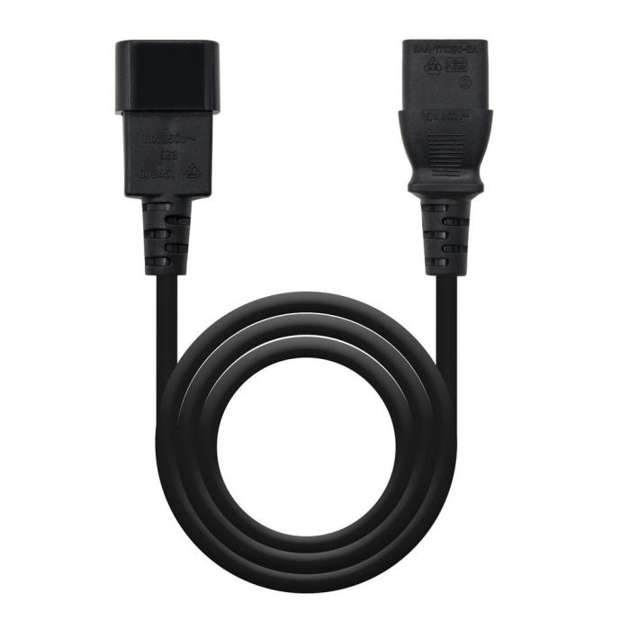 NANOCABLE CABLE ALIMENTACION CPU, C13/H-C14/M, NEGRO, 1.5M 1