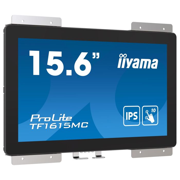 iiyama ProLite TF1615MC-B1 Monitor táctil IPS 15.6" Full HD 1920x1080 Pantalla táctil capacitiva 10 puntos Toque VGA HDMI DisplayPort USB Negro