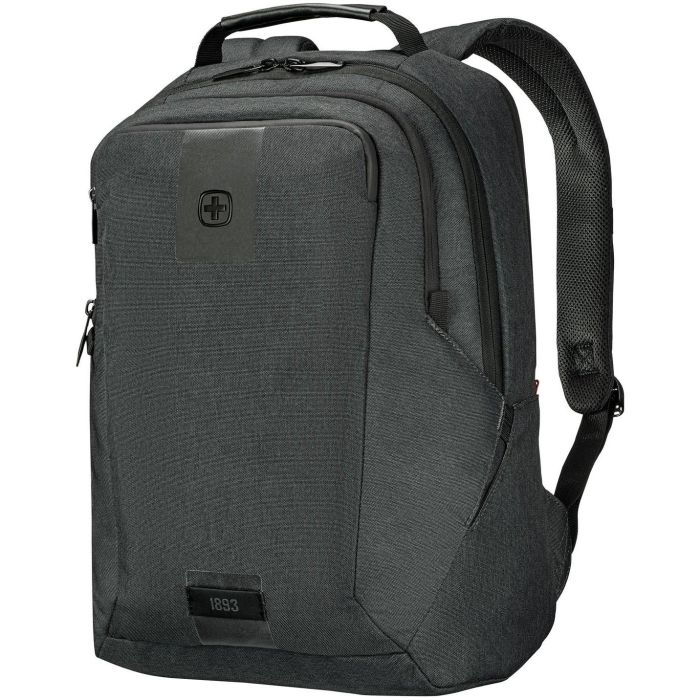 Wenger Mochila MX ECO Professional para Portátil de 16" (40,64cm) y Tablet 10" de Plástico Reciclado, Gris Antracita, Resistente al Agua 5