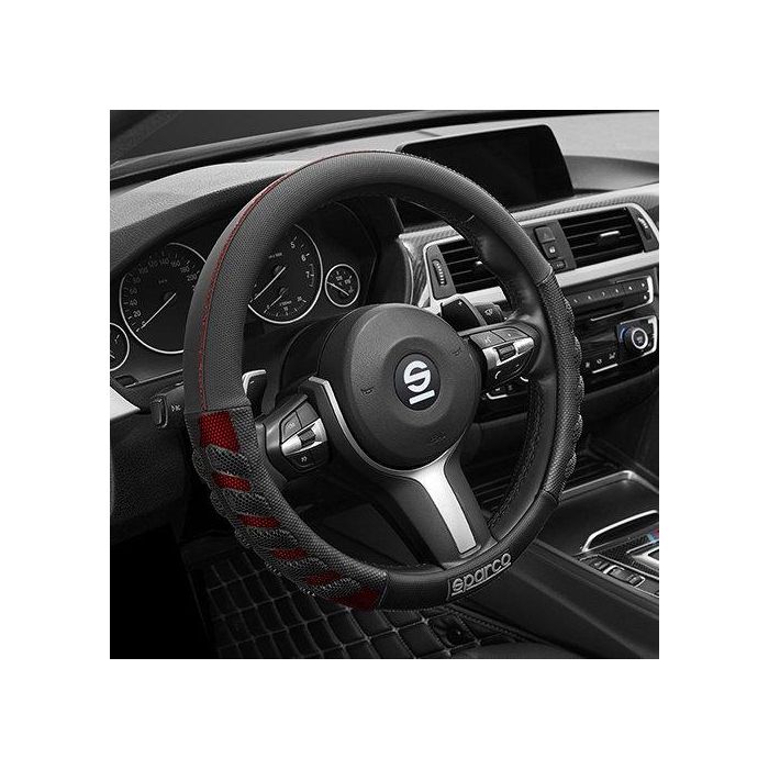 Abc Funda Volante S101 Intl Rojo SPCS101RD para Coche y Camion - Universal y Antideslizante