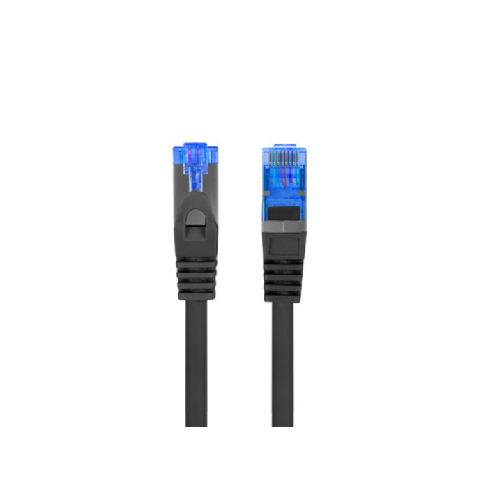 Lanberg Cable de Red Latiguillo Cat.6A S/FTP Apantallado 50 cm Negro 10 Gigabit Ethernet
