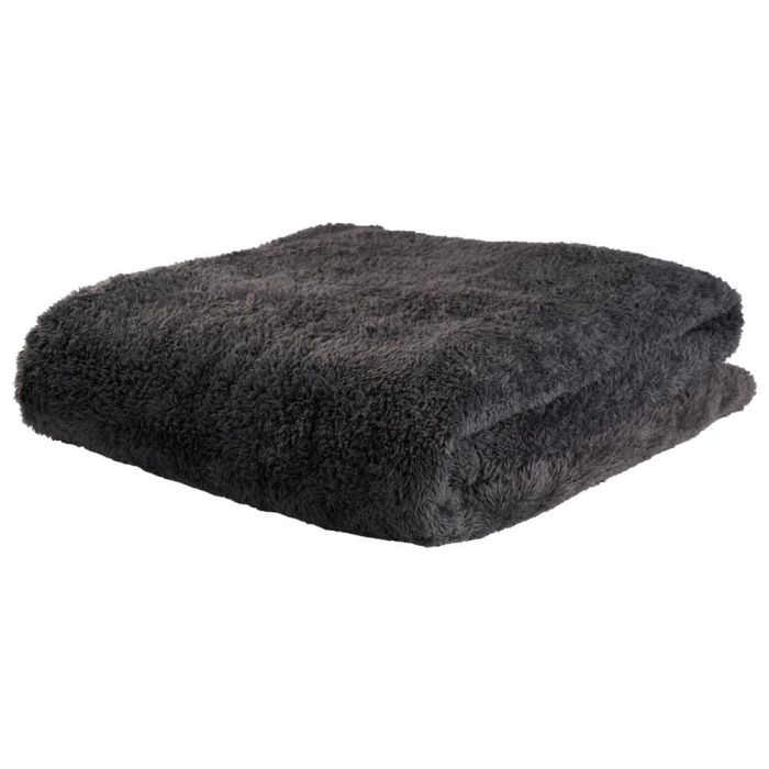 Day Manta de Vellón de Peluche 150x200 cm Gris Oscuro Beige 250g 3