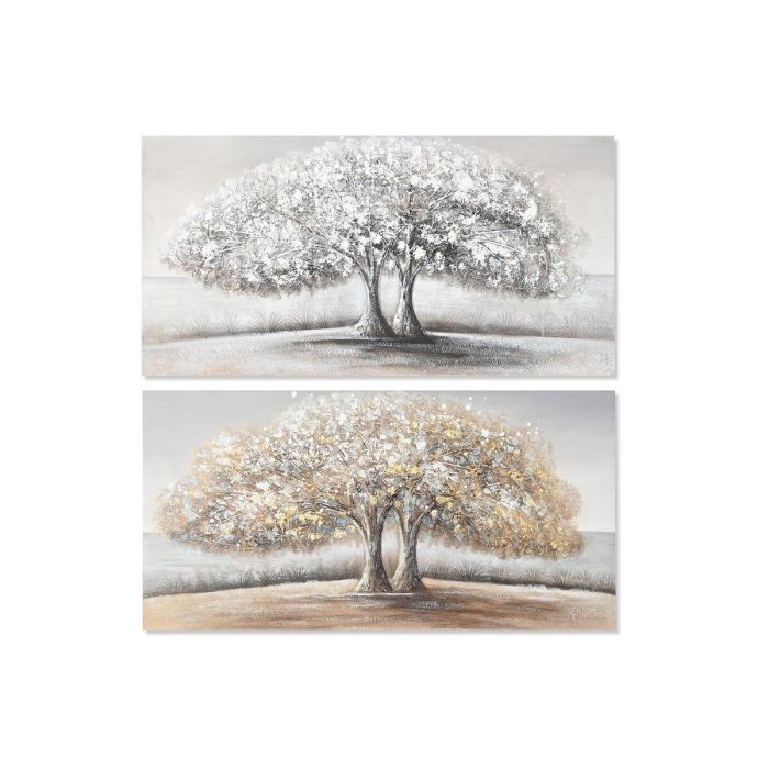 Cuadro DKD Home Decor Árbol Tradicional 120 x 3 x 60 cm (2 Unidades)