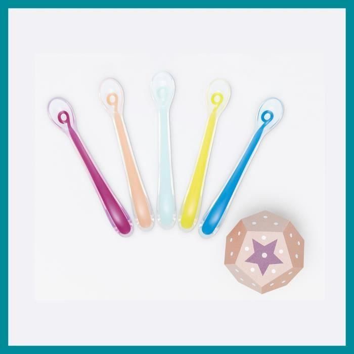 BABYMOOV Baby Spoons - Cucharas de silicona primera edad 1