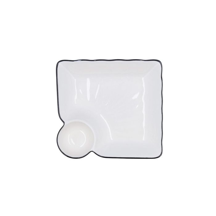 Plato Dipear Porcelana Gastro Black Quid 19,5x18,5 cm (6 Unidades) 1 Plato Dipear Porcelana Gastro Black Quid 19,5x18,5 cm (6 Unidades) 1