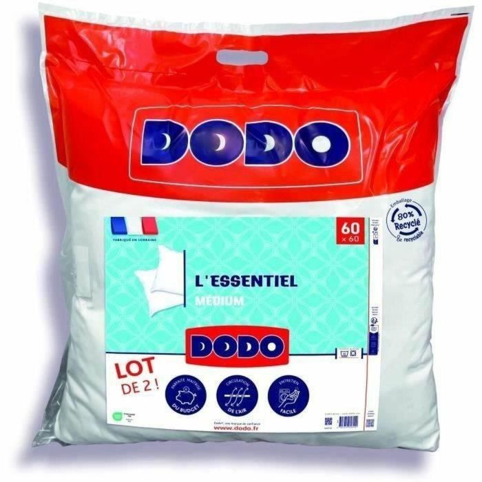 DODO Juego de 2 Almohadas Medianas - LO ESENCIAL - 60x60 cm - 100% Poliéster 3