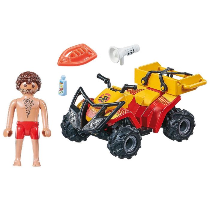 Playmobil Quad De Rescate 71040 City Action Con Motor De Fricción Ideal Para Niños +4 Años 1