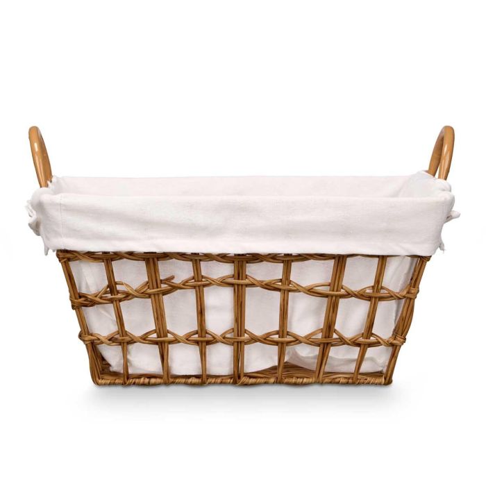 Cesto Rectangular Asas Natural Kipit 45X26CM (12 Unidades) 2 Cesto Rectangular Asas Natural Kipit 45X26CM (12 Unidades) 2
