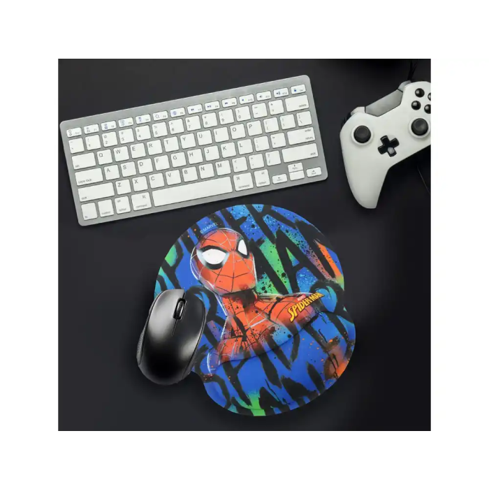 Wondee Alfombrilla Ratón Spiderman Ergonómica de Gel Reposamuñecas Antideslizante 250x230 mm 3