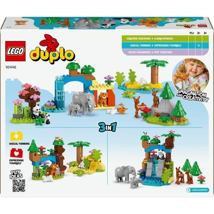 LEGO DUPLO My Town 10446 Familias de animales salvajes 3 en 1 - Juegos de aprendizaje temprano con animales 5 LEGO DUPLO My Town 10446 Familias de animales salvajes 3 en 1 - Juegos de aprendizaje temprano con animales 5
