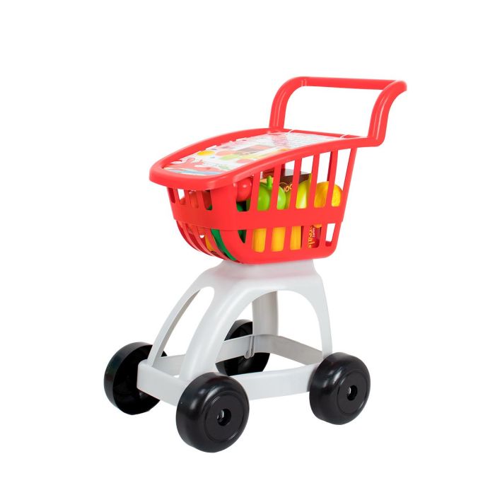 Tachan Carrito Supermercado Con Alimentos Rojo 91R 2