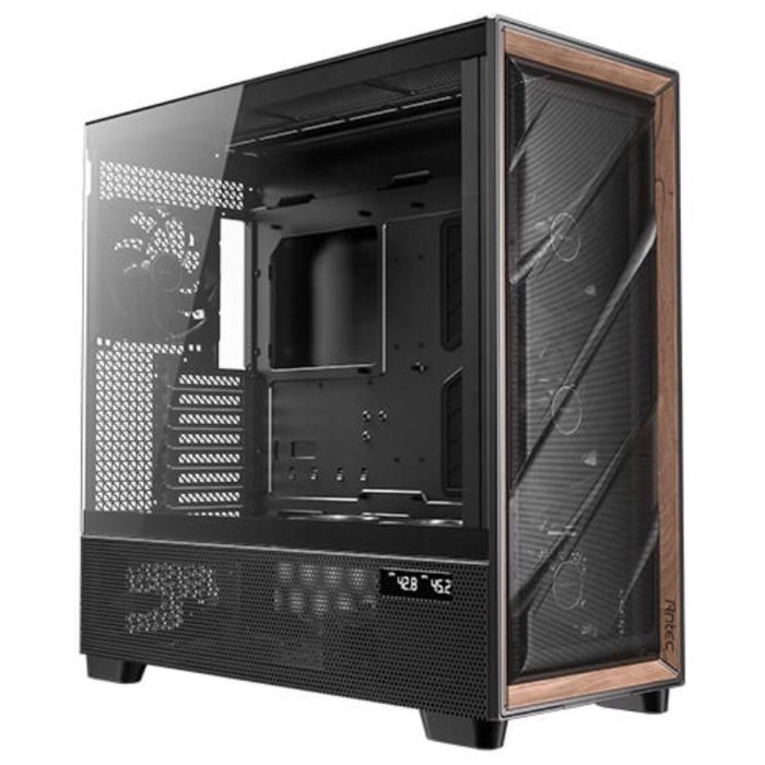 Antec FLUX PRO EUV PC Full Tower Negro Madera con 3x 140mm Ventiladores y Soporte ATX