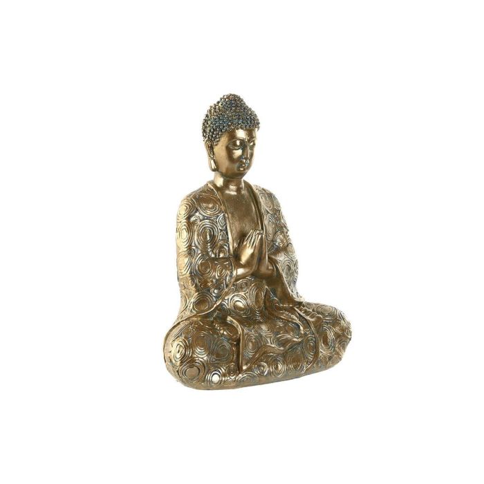 Figura Oriental DKD Home Decor Dorado 12 x 24.3 x 20 cm