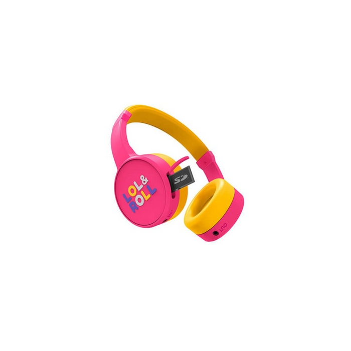 Energy Sistem Auriculares Infantiles Lol&Roll Pop Bluetooth 5.1 con Limitación de Volumen 85dB y Micrófono Rosa 1