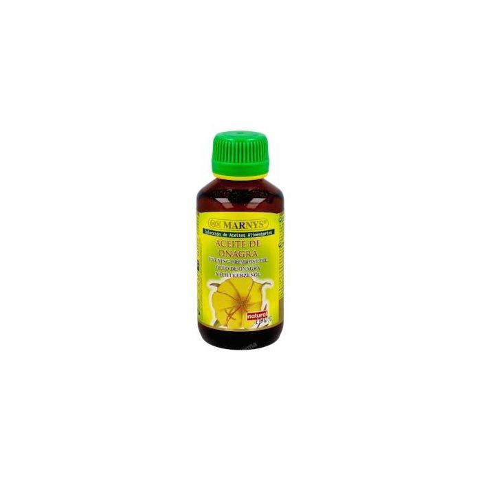 MARNYS Aceite de Onagra Alimenticio 125ml rico en Omega-6 y GLA para complementar tu dieta vegana