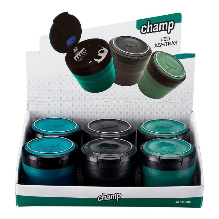 Cenicero redondo con led, colores surtidos, ø8 x 7 cm 4