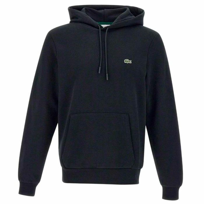 Sudadera con Capucha Hombre Lacoste Core Performance Negro 0 Sudadera con Capucha Hombre Lacoste Core Performance Negro 0